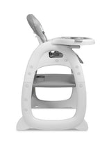 Столче За Хранене 2В1 + Маса Homee Grey Caretero --- BebeMama