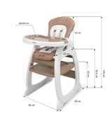 Столче За Хранене 2В1 + Маса Homee Зелен Caretero --- BebeMama