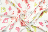 Бамбукова Пелена Pink Birds 75X75 --- BebeMama