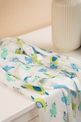 Бамбукова Пелена Blue Birds 75X75 --- BebeMama