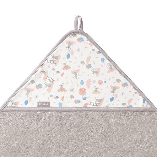 Хавлия За Баня 100Х100 Сива Babyono --- BebeMama