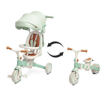 Триколка И Баланиращо Колело 2В1 Faro Зелен Caretero Toyz -  -  - BebeMama