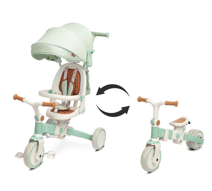 Триколка И Баланиращо Колело 2В1 Faro Зелен Caretero Toyz -  -  - BebeMama