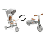 Tricicletă și bicicletă de echilibru 2 în 1 Faro Gri Caretero Toyz 