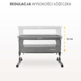 Pătuț lângă mine Sleep2Gether Gri Caretero