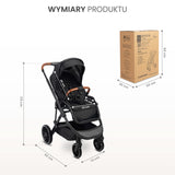 Количка Ratio Черна Caretero