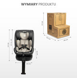 Столче За Кола Fortis i-Size IsoFix 0-36Кг Grey Caretero