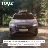 Акумулаторен Автомобил Audi Etron Spоrtback Черен Caretero Toyz
