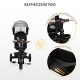 Tricicletă Saber roz deschis Caretero Toyz 