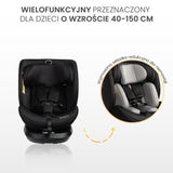 Столче За Кола Bosco I-Size Black (40-150cm) Caretero
