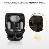 Столче За Кола Bosco I-Size Black (40-150cm) Caretero