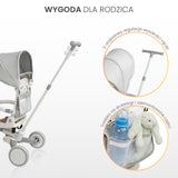 Tricicletă și bicicletă de echilibru 2 în 1 Faro Gri Caretero Toyz 