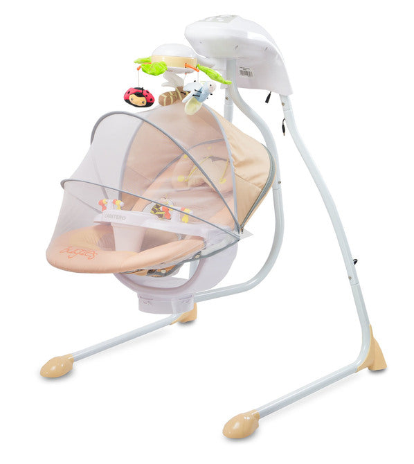 Електрически Шезлонг И Люлка Bugies Beige Caretero --- BebeMama