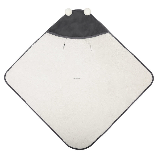 Одеяло За Повиване За Кошница Плюш 75x75 Графитено