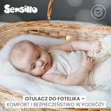 Бебешко Одеяло За Столче За Кола 0-13 Кг Плюш 75X75 Бежово Sensillo