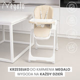 Столче За Хранене Megalo Light Grey Caretero