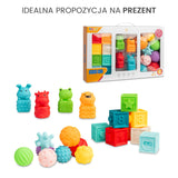 Образователна Играчка - Меки Сензорни Кубчета 20 Броя 6+ Toyz