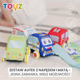 Образователна Играчка Плюшени Колички 4 Броя С Пътна ПостелкаИ Чанта 12 + Toyz