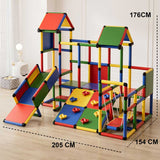 Модулен Детски Център С Мост И Стена За Катерене Feelkids