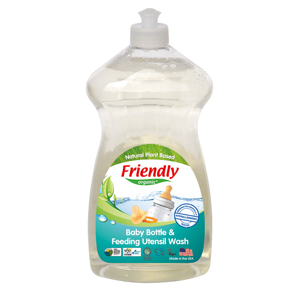 Препарат За Ръчно Измиване На Бебешки Шишета И Съдове, 739 Мл Friendly Organic
