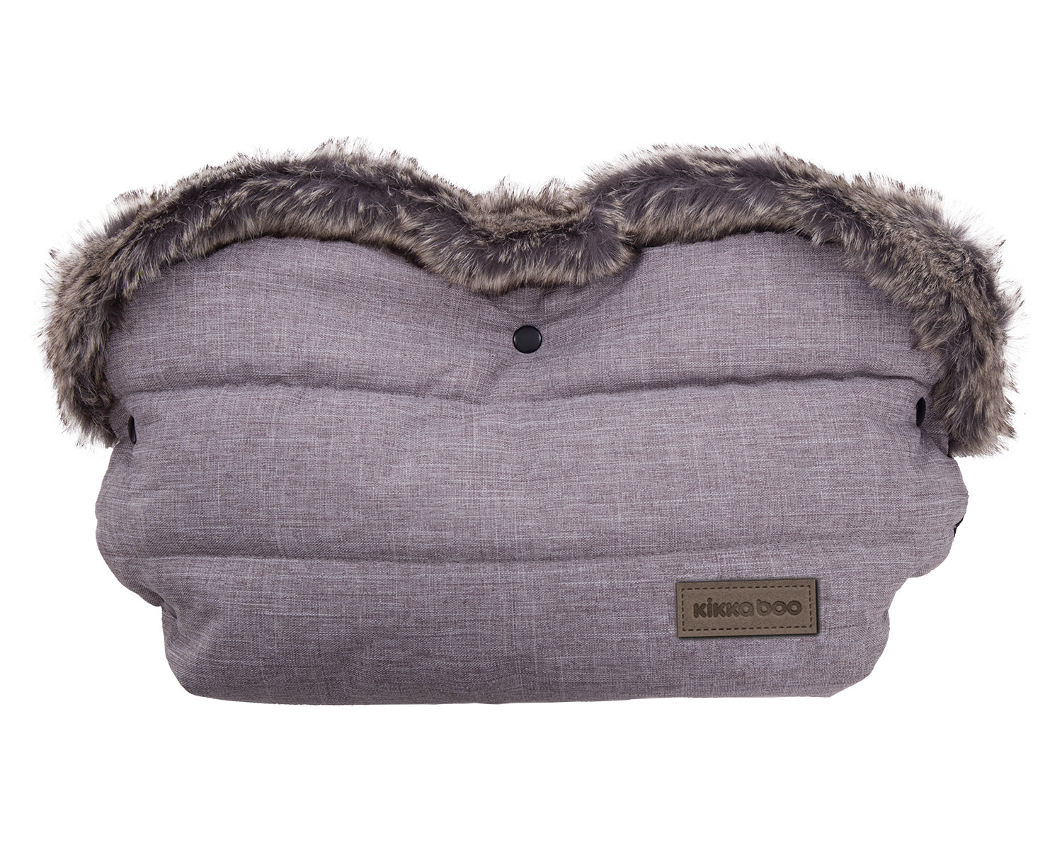 Ръкавица За Количка Fur Melange Grey Kikkaboo