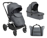 Комбинирана Количка 2В1 С Кош За Новородено Kara Grey --- BebeMama