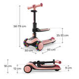 Halley 2 Тротинетка Rose Pink Kinderkraft