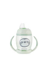 Cana cu cioc de silicon 200ml Happy Face Mint 