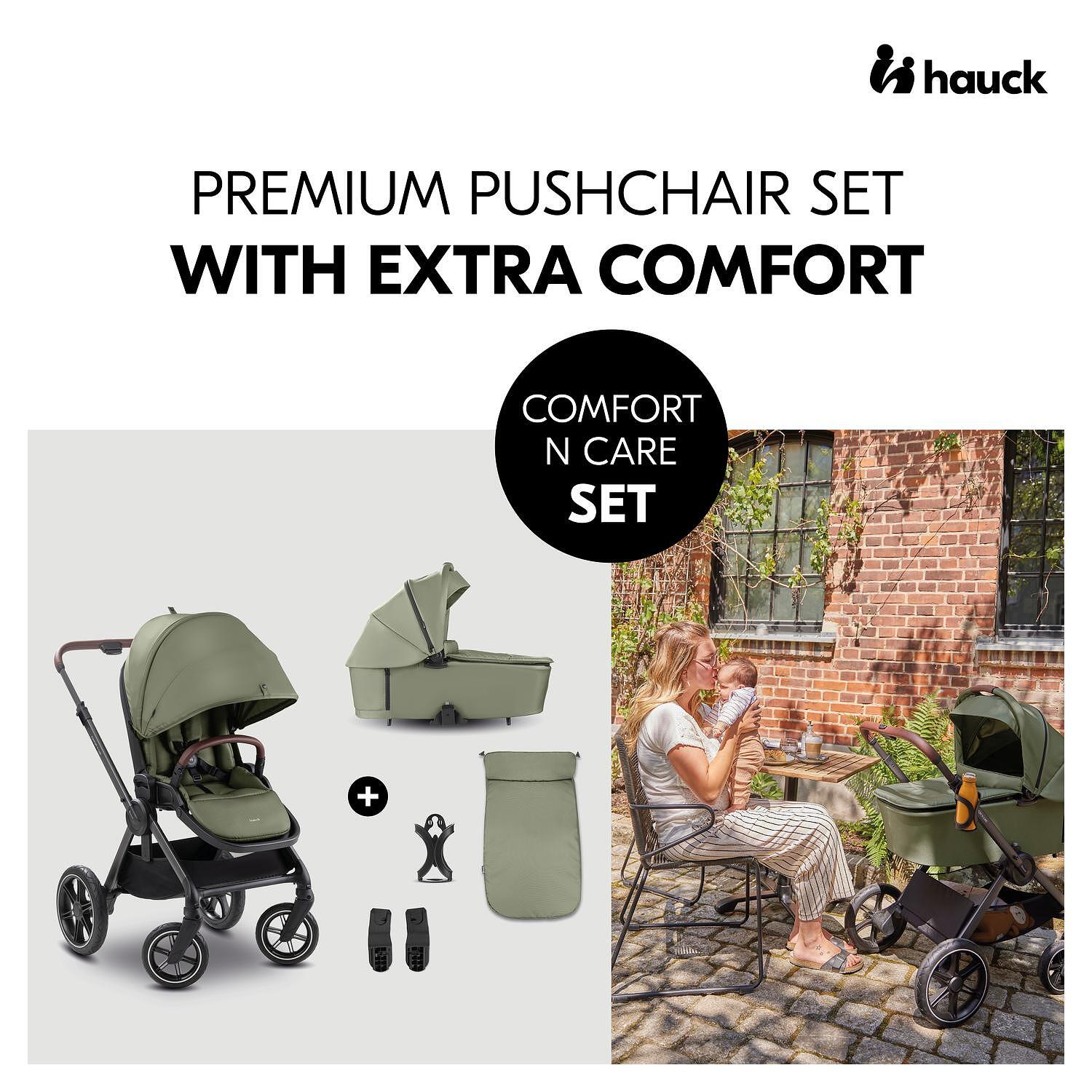 Бебешка Количка Comfort N Care Set Olive Hauck