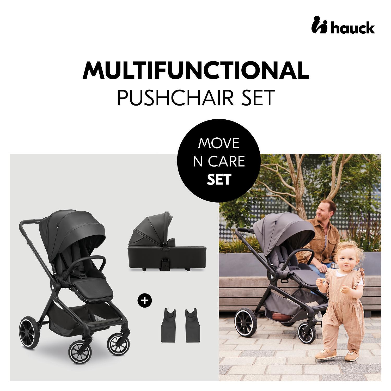 Бебешка Количка Move N Care Set Black Hauck