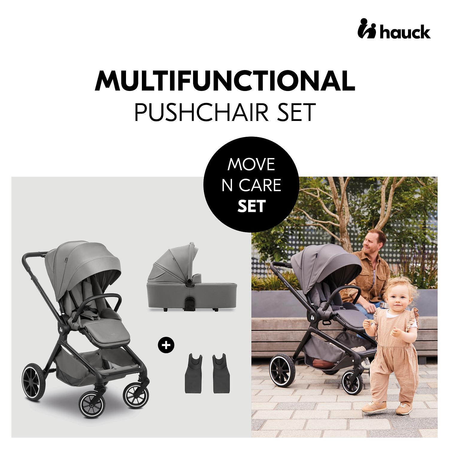 Бебешка Количка Move N Care Set Dark Grey Hauck