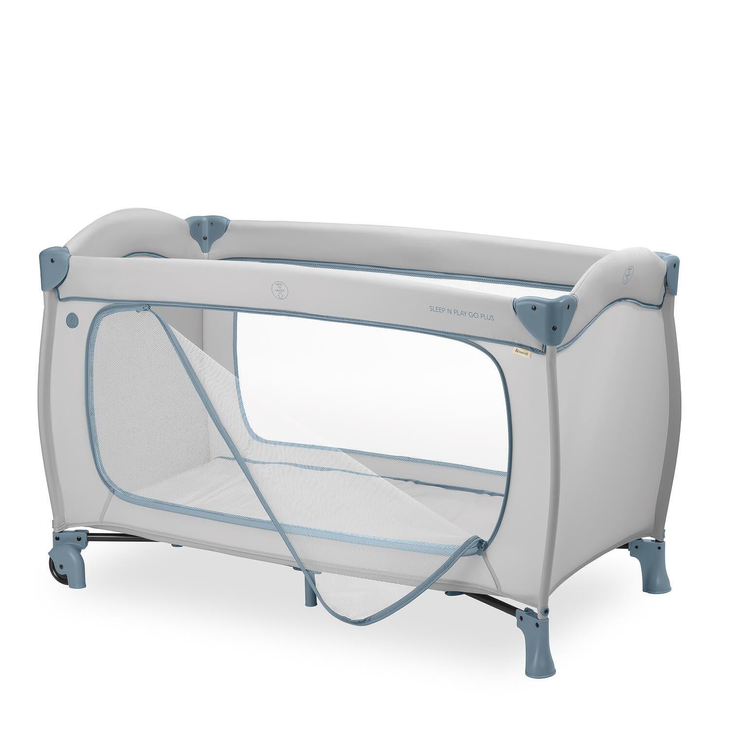 Бебешка Кошара Sleep N Play Go Plus Dusty Blue Hauck