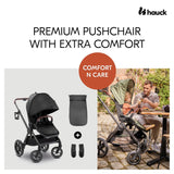 Бебешка Лятна Количка Comfort N Care Black Hauck