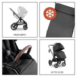 Бебешка Лятна Количка Comfort N Care Black Hauck