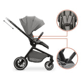 Бебешка Лятна Количка Move N Care Dark Grey Hauck