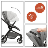 Бебешка Лятна Количка Move N Care Dark Grey Hauck