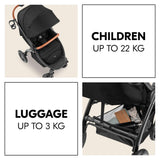 Бебешка Лятна Количка Uptown Black Melange Black Hauck