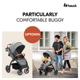 Бебешка Лятна Количка Uptown Black Melange Grey Hauck