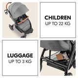 Бебешка Лятна Количка Uptown Black Melange Grey Hauck