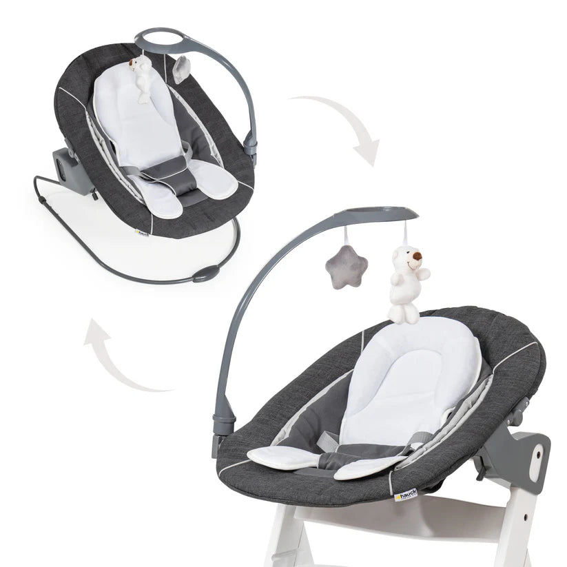 Бебешка Люлка Alpha Bouncer Melange Grey Hauck