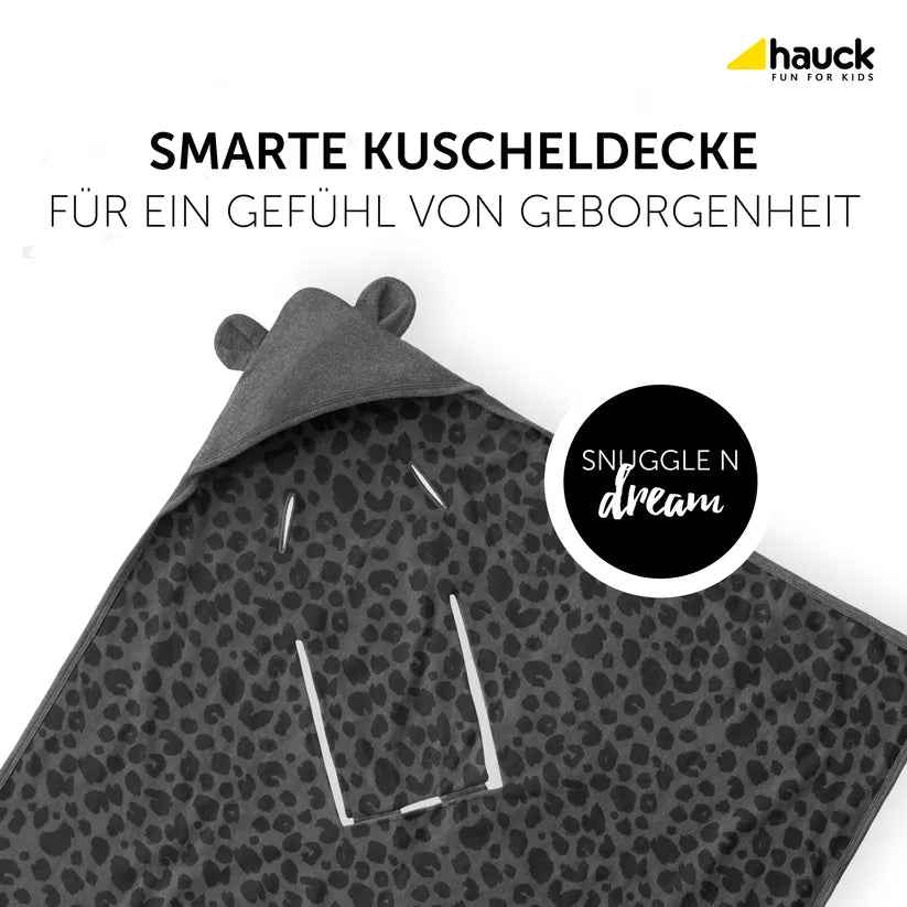 Бебешко Одеяло За Повиване Snuggle N Dream Leo Grey Hauck