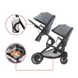 Детска Количка За Близнаци Atlantic Twin Melange Grey Hauck