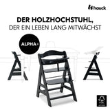 Детско Столче За Хранене Alpha+b Black Hauck
