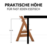 Детско Столче За Хранене Alpha+b Walnut Hauck