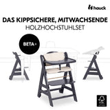 Детско Столче За Хранене Beta+ Dark Grey Hauck