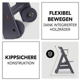 Детско Столче За Хранене Beta+ Dark Grey Hauck