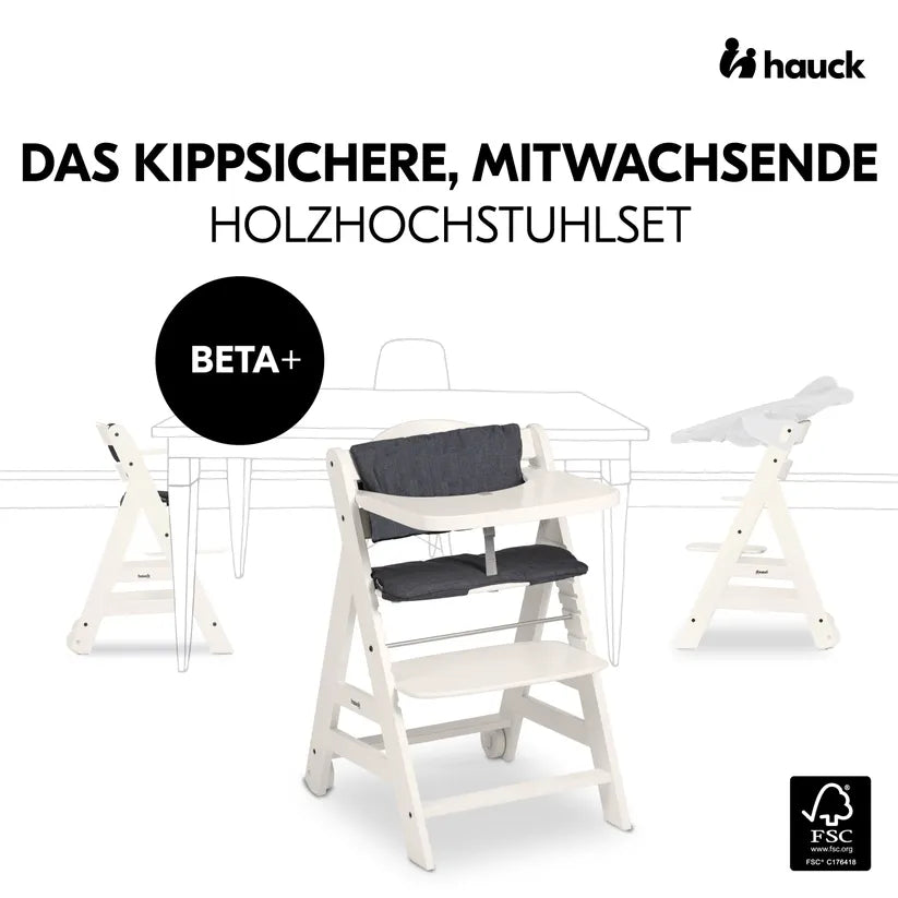 Детско Столче За Хранене Beta+ White Hauck