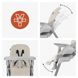 Детско Столче За Хранене Sit N Relax 3в1 Beige Hauck