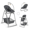 Детско Столче За Хранене Sit N Relax 3в1 Dark Grey Hauck