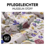 Комплект Пелени От Муселин 3 Бр Cuddle N Clean Sage Beige Floral Hauck